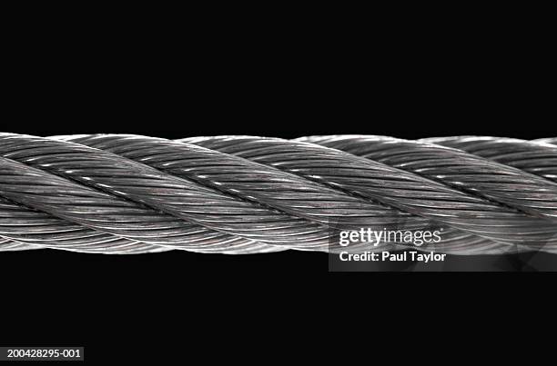 wire cable - cable-de-acero fotografías e imágenes de stock