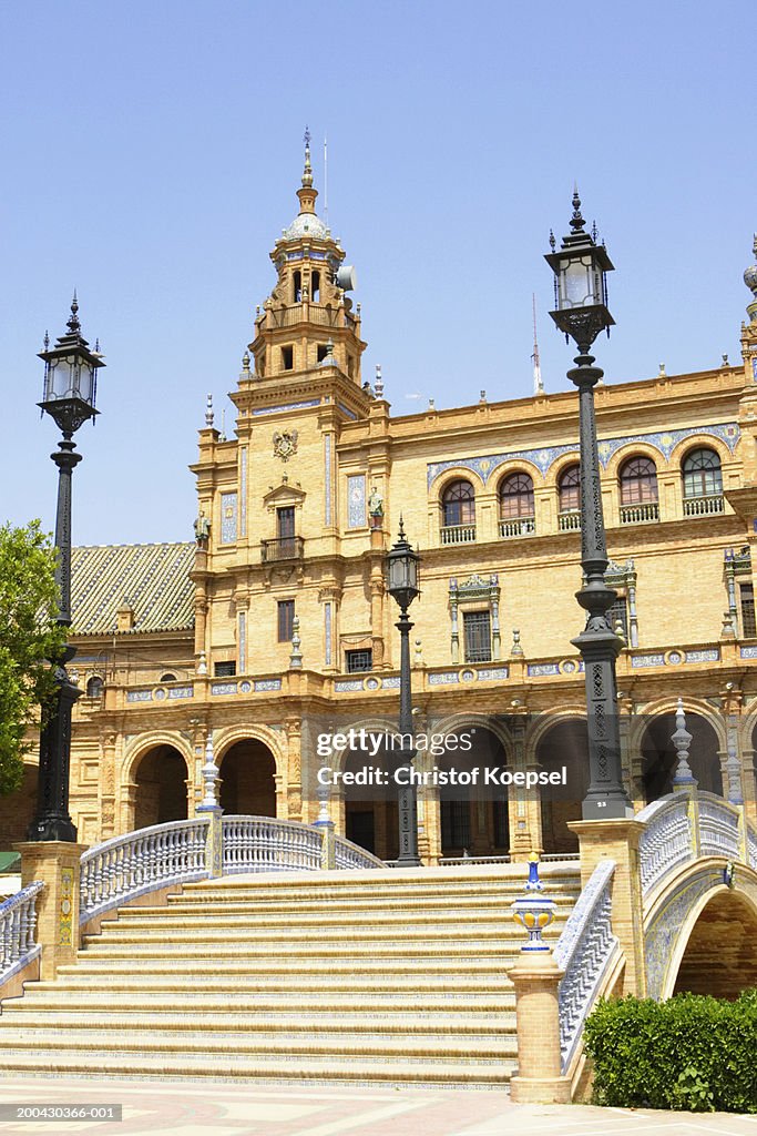 Spain, Andalucia, Seville, House of Plaza de Espana