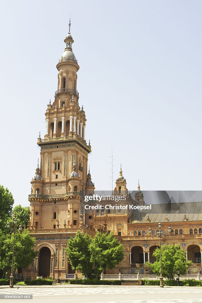 Spain, Andalucia, Seville, Church of Plaza de Espana