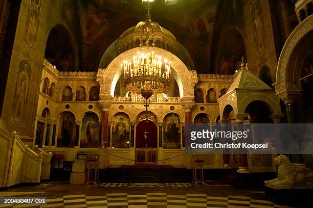 bulgaria, sofia, st. alexander nevsky cathedral, interior - sofia bildbanksfoton och bilder