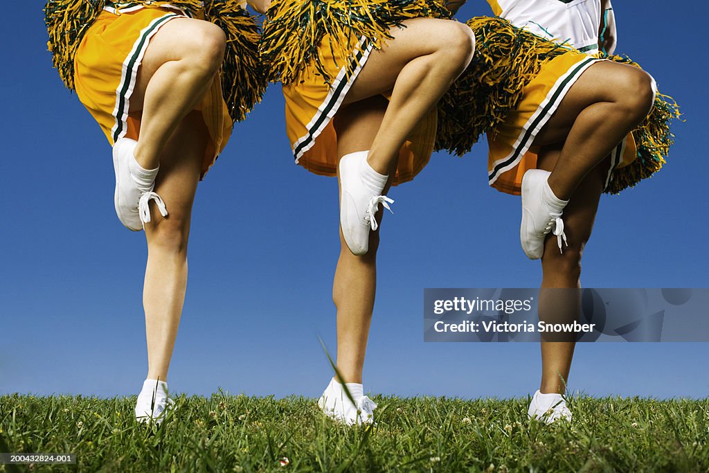 Female cheerleader's legs (low section)