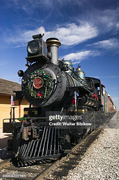 usa, texas, grapevine, tarantula steam locomotive - grapevine texas stock pictures, royalty-free photos & images