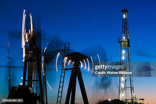 usa, texas, midland, permian basin petroleum museum, dusk - midland stock pictures, royalty-free photos & images