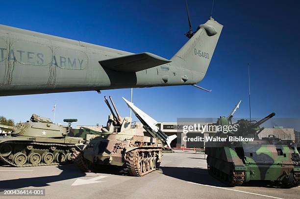 usa, texas, el paso, fort bliss us army air defense artillery museum - basis stockfoto's en -beelden