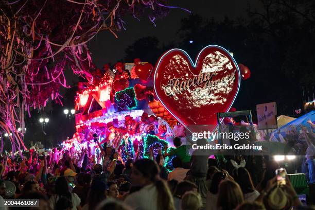 The Krewe of Bacchus parade takes place during 2024 Mardi Gras on February 11, 2024 in New Orleans, Louisiana.