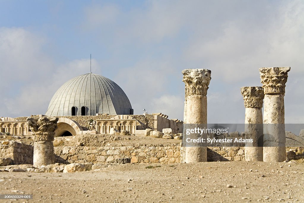 Ruins of byzantine church and umayyad palace