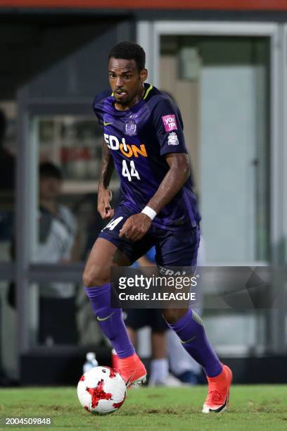 Anderson Lopes of Sanfrecce Hiroshima in action during the J.League J1 match between Omiya Ardija and Sanfrecce Hiroshima at NACK5 Stadium Omiya on...
