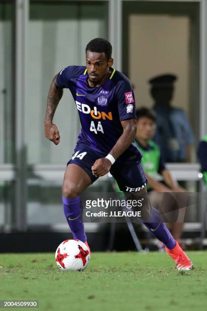 Anderson Lopes of Sanfrecce Hiroshima in action during the J.League J1 match between Omiya Ardija and Sanfrecce Hiroshima at NACK5 Stadium Omiya on...
