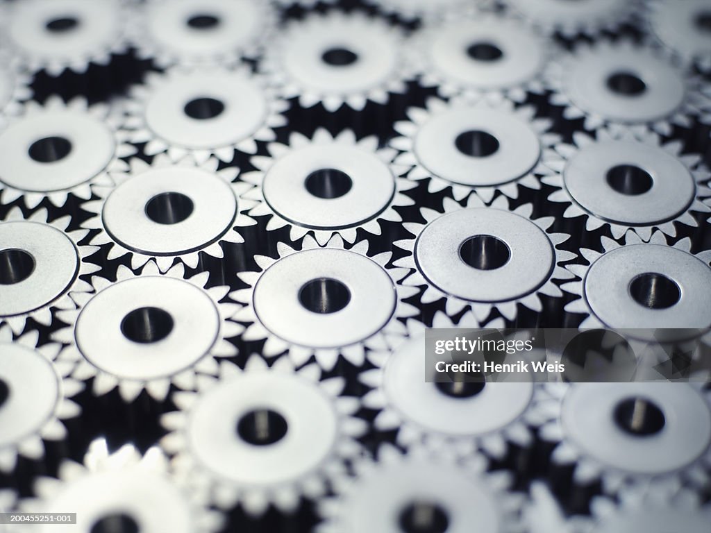 Frame Cogs Interlocking Cogs Full Frame High-Res Stock Photo - Getty Images