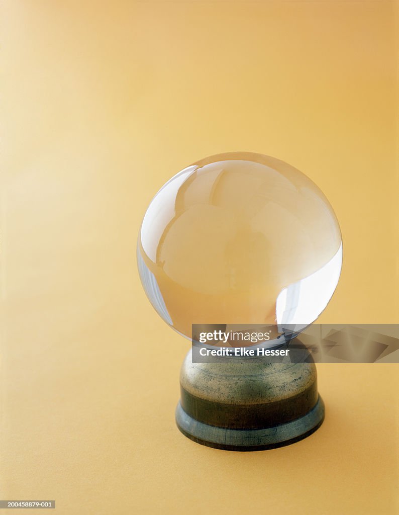 Crystal ball, close up