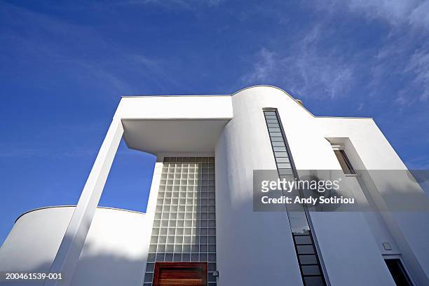 exterior of home, low angle view - limassol stock-fotos und bilder