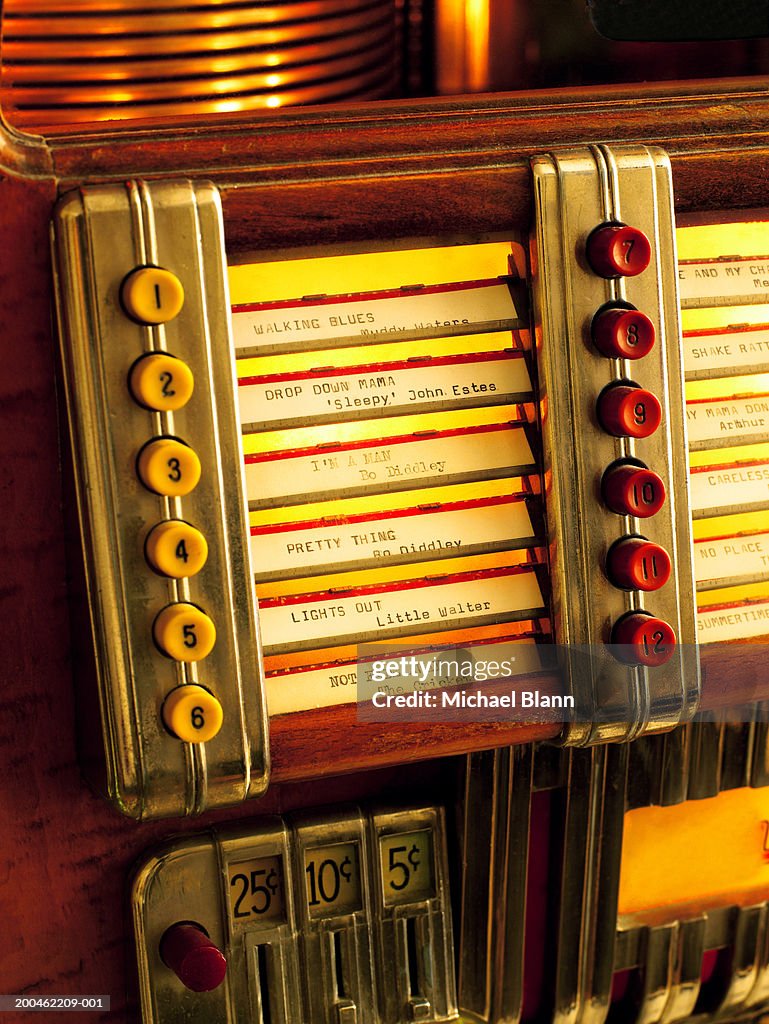 Jukebox, close-up