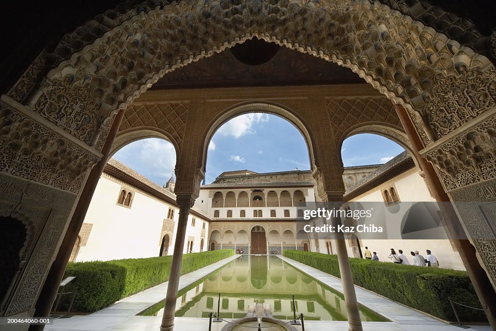 Spain, Granada, Alhambra Palace, Court of Myrtles, The Serallo