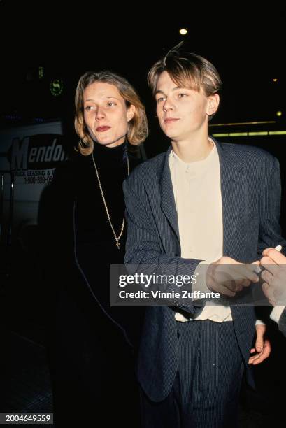 American actress Gwyneth Paltrow and American actor Leonardo DiCaprio attend the 65th Annual National Board of Review of Motion Pictures Awards, held...