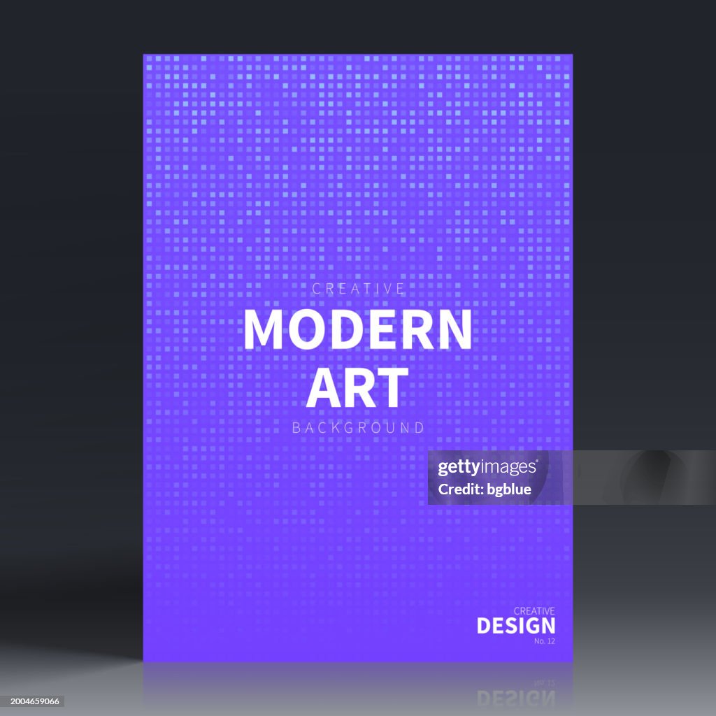 Brochure template layout, Blue cover design, business annual report, flyer, magazine