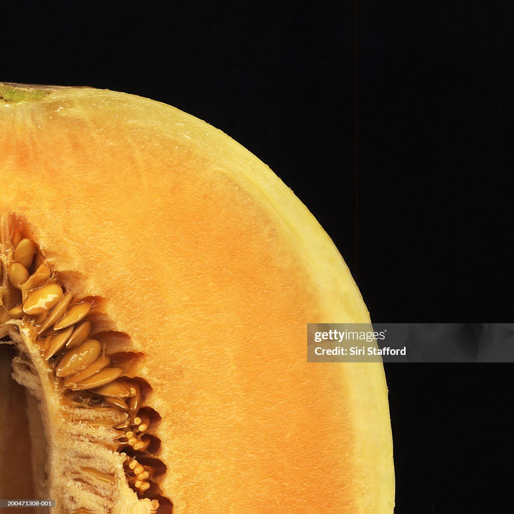 Orange skin honeydew melon
