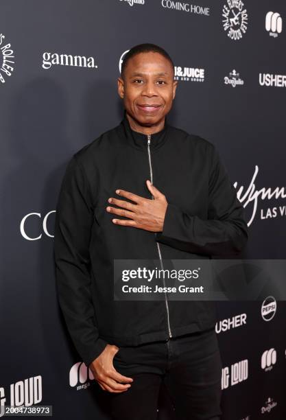 Doug E. Fresh attends Flipper's Roller Boogie Palace big game after party celebrating the release of "Coming Home" by Usher and "Gin & Juice" by Dre...