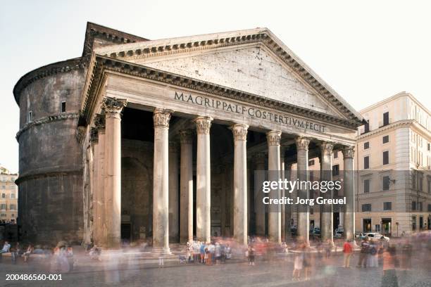 italy, lazio, rome, pantheon (long exposure) - roman - fotografias e filmes do acervo