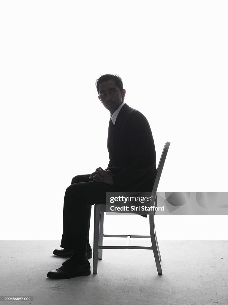 Businessman sitting on chair