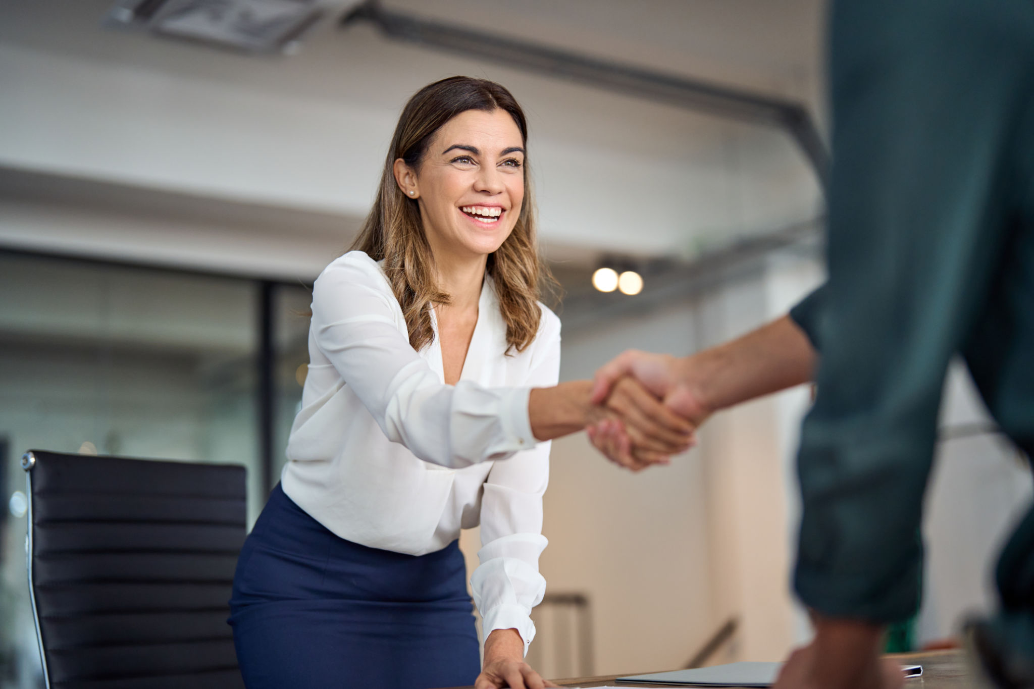 professional handshake