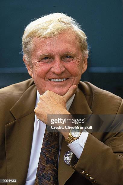 Mark McCormack, a sports promoter and agent whose company IMG represents many star athletes, poses for a portrait June 27, 2000 in London. McCormack...