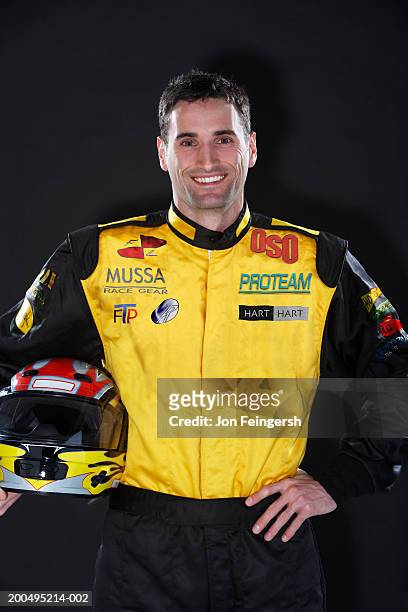 race car driver with helmet, portrait - nascar driver stock pictures, royalty-free photos & images