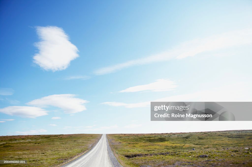 Sweden, Jamtland, Funasdalen, dirt road