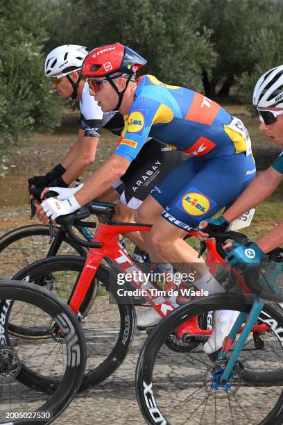 Matteo Milan of Italy and Team Lidl-Trek Future Racing competes during the 3rd Clasica Jaen Paraiso Interior 2024 a 158.3km one day race from Baeza...