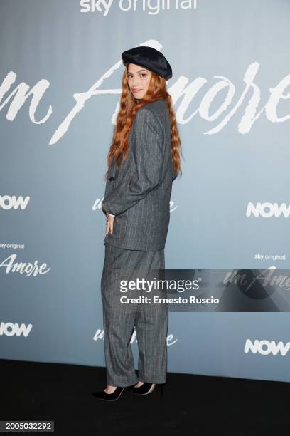 Beatrice Fiorentini attends the photocall for "Un Amore" at Cinema Barberini on February 12, 2024 in Rome, Italy.