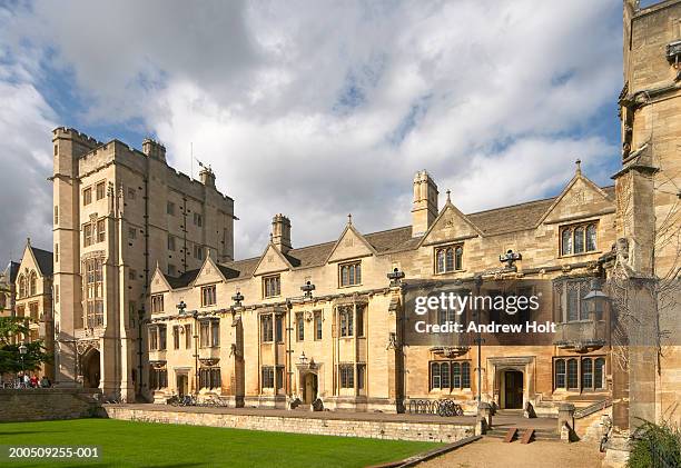 england, oxfordshire, oxford university, new college - oxford universität stock-fotos und bilder