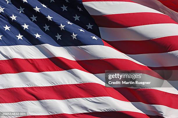 flag of united states of america, close-up - bandera estadounidense fotografías e imágenes de stock