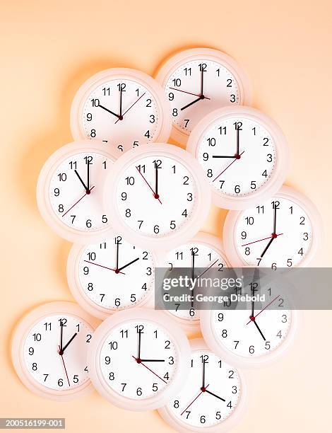Multiple Clocks Wall Photos and Premium High Res Pictures - Getty Images