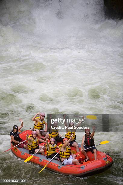 new zealand, north island, rotorua, kaituna river, whitewater rafters - rotorua stock pictures, royalty-free photos & images