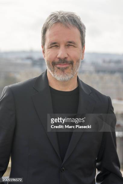 Denis Villeneuve attends the "Dune 2" Photocall at Shangri La Hotel on February 12, 2024 in Paris, France.