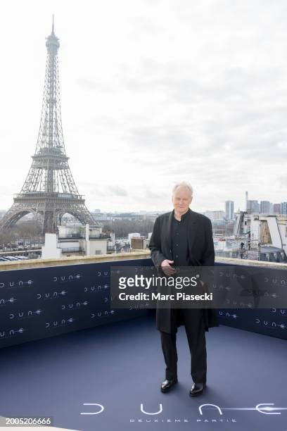 Stellan Skarsgard attends the "Dune 2" Photocall at Shangri La Hotel on February 12, 2024 in Paris, France.