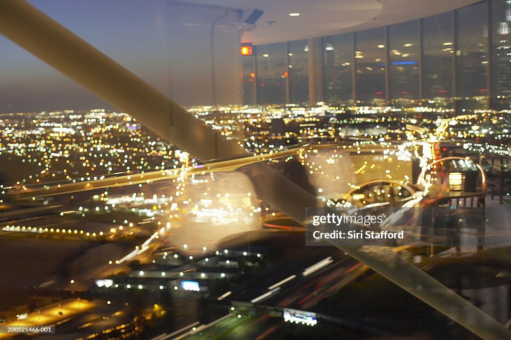 "USA, Texas, Dallas, cityview from window"