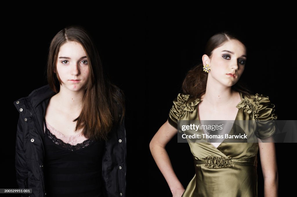 Model (14-16) before and after make-up application (Digital Composite)