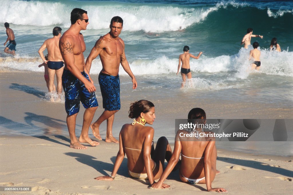 Relaxing on Ipanema beach, Rio de Janeiro.