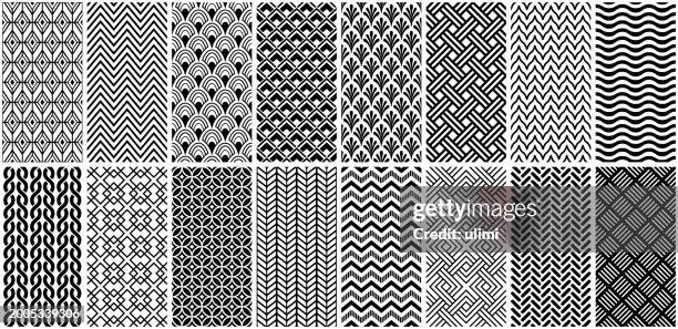 illustrazioni stock, clip art, cartoni animati e icone di tendenza di seamless geometric patterns - motivo ripetuto