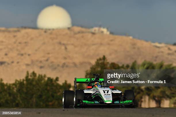 Charlie Wurz of Austria and Jenzer Motorsport drives on track during day two of Formula 3 Testing at Bahrain International Circuit on February 12,...