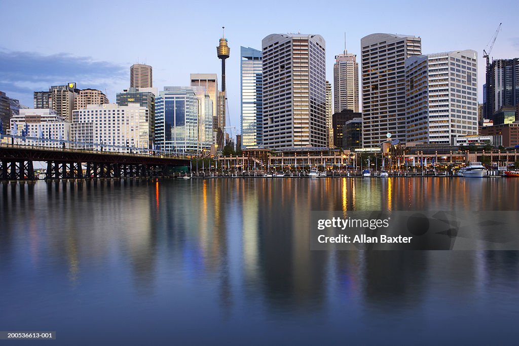 Australia, Sydney, Darling Harbour, sunset