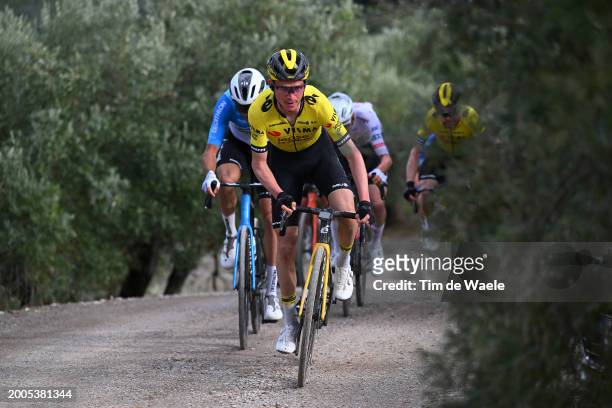 Sepp Kuss of The United States and Team Visma | Lease a Bike competes during the 3rd Clasica Jaen Paraiso Interior 2024 a 158.3km one day race from...