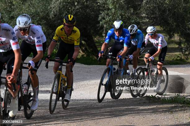 Carlos Canal Blanco of Spain and Movistar Team competes during the 3rd Clasica Jaen Paraiso Interior 2024 a 158.3km one day race from Baeza to Ubeda...