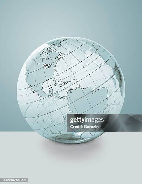 glass globe, close-up - longitud fotografías e imágenes de stock