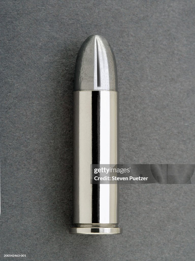 Silver bullet (.38 caliber), close-up