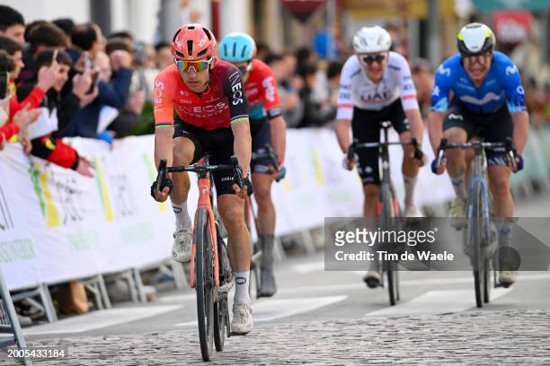 Michal Kwiatkowski of Poland and Team INEOS Grenadiers crosses the finish line during the 3rd Clasica Jaen Paraiso Interior 2024 a 158.3km one day...