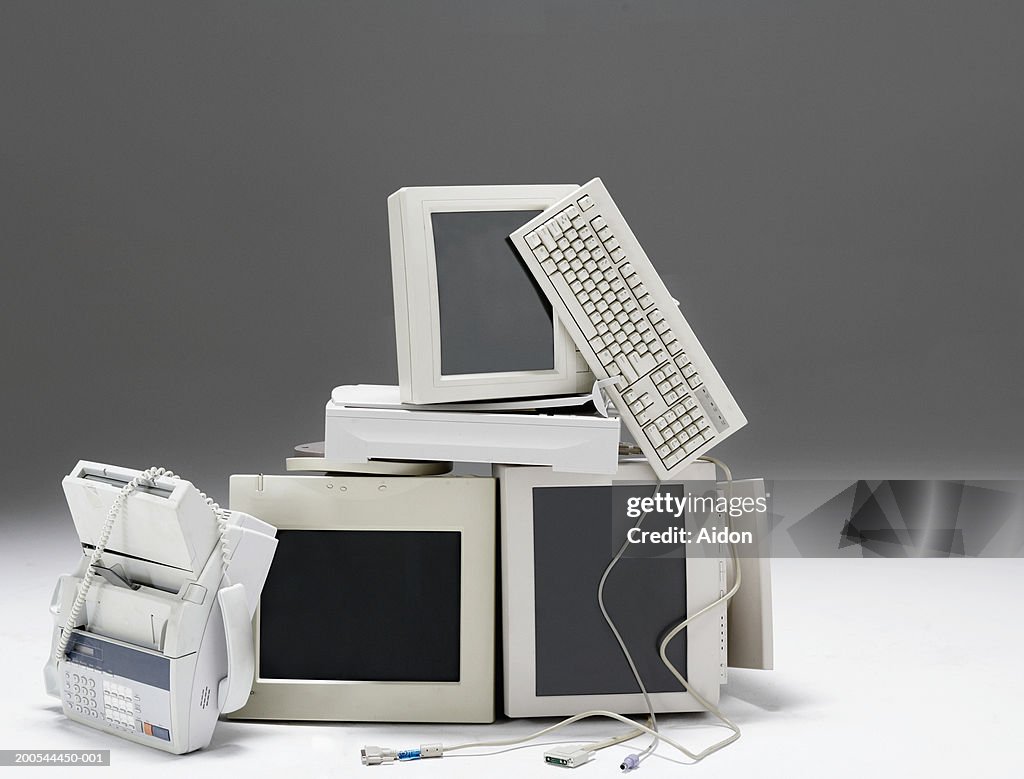 Pile Of Old Technology Stilllife High-Res Stock Photo - Getty Images