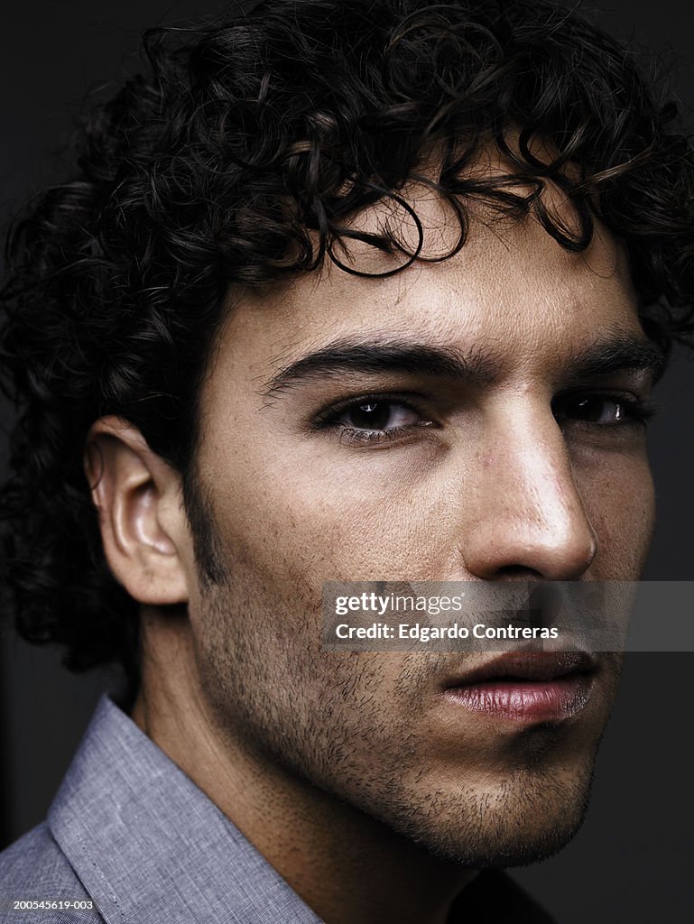 Young man, portrait, close-up