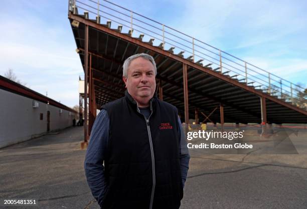 Brockton, MA Cliff Canavan poses for a photo. His arm was broken last year attempting to break up a fight. Teachers at Brockton High School fear for...