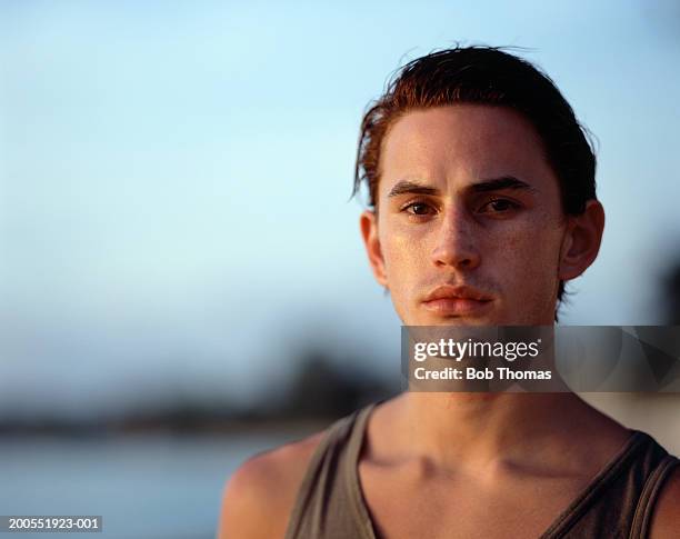 young man, close-up, portrait - vest stock pictures, royalty-free photos & images